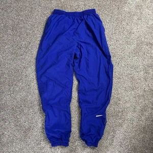 Vintage Nike Windbreaker Track Pants Youth Size XL Blue Jogger Zip Swoosh 90s - Picture 1 of 7