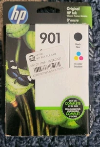 Genuine HP 901 Black Ink Cartridge - 2 Pack - Zdjęcie 1 z 2