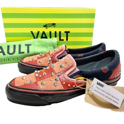 GUCCI × VAULT VANS OG CLASSIC Zapatos sin cordones con tachuelas Talla US 9M ... - Imagen 1 de 4