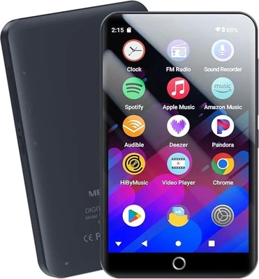 96GB MP3 Player Spotify mit WiFi Bluetooth 4 Zoll Touchscreen Android 13 MP4 - Bild 1 von 4