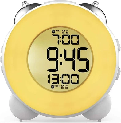 Banne Bon Loud Alarm Clock for Heavy Sleepers with White/Yellow Light  - Image 1 of 4