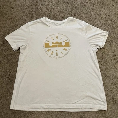 Рубашка мужская Lebron James 2XL Nike Dri-Fit Crown финал НБА MVP производительность белая  - Изображение 1 из 4