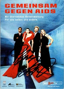 Original Autogramm Regina Halmich "Gemeinsam gegen Aids" /// Autogramm Autograph - Picture 1 of 2