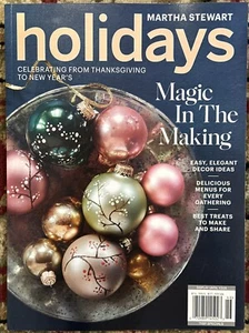 Martha Stewart Holidays Magazine 2024 Celebrating Thanksgiving To New Year’s - Picture 1 of 1