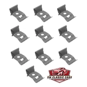 58-64 GM NOSR Impala Front Windshield Rear Window Trim Molding Clips (10) - Bild 1 von 7