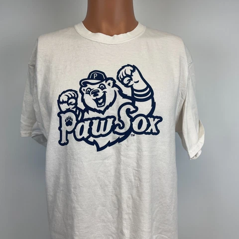 Pawtucket Red Sox Promo T Shirt MILB Minor League Baseball Taco Bell White L Cover