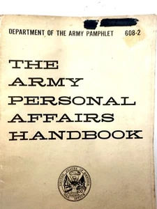 THE ARMY PERSONAL AFFAIRS HANDBOOK 133 PG’s - Bild 1 von 1