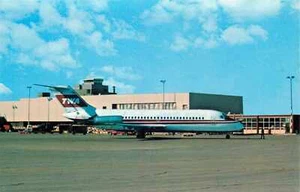 Postcard Aviation James M. Cox Airport Dayton - Picture 1 of 2