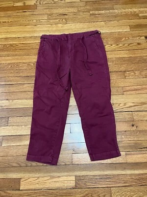 Pantalones Cortos Sundry Mujer Talla 31 Borgoña Elastizados Sarga 34x24 Cordón Recortado Foto 1 de 4