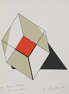 Jean d'Imbleval 1929-2014 Paris: Katalog mit Serigrafie 1992 / Galerie Lahumière - Picture 1 of 23