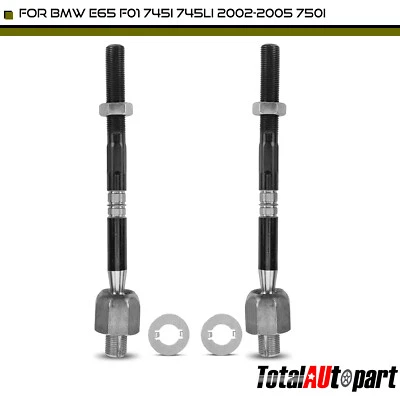 2x Tie Rod End for BMW 745i E65 2002-2005 750i 2006-2008 760Li 2003-2008 Inner - Image 1 of 4