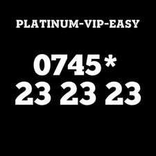 ⭐ GOLD EASY VIP MEMORABLE MOBILE PHONE NUMBER DIAMOND PLATINUM SIM CARD 23 23 23