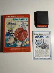 Sea Battle (Mattel Intellivision, 1980) CIB Complete w/Manual Tested - Picture 1 of 4