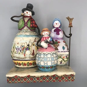 Jim Shore Warm Hearts On Frosty Days Snowmen Figurine 4005442 Heartwood Creek - Picture 1 of 13
