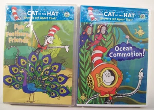 New PBS The Cat In The Hat Knows DVD Lot, Fun Feathered Friends, Ocean Commotion - Picture 1 of 2