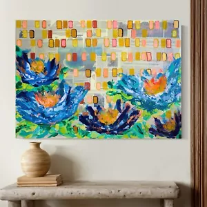 GEMÄLDE Original Leinwandbild Acryl Malerei Kunstwerk Unikat Handgemalt 50x70 cm - Bild 1 von 9