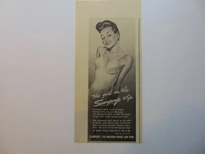 1945 Girl In The SEAMPROOF SLIP vintage art print ad - Picture 1 of 1
