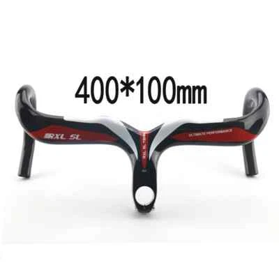 Integrated Carbon Bicycle Handlebar Road Race Bike Drop Bar 28.6mm 400/420/440mm - Image 1 of 4