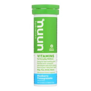 Nuun Vitamins Drink Tab - Blueberry - Pomgrant - Case of 8 - 12 TAB - Picture 1 of 2