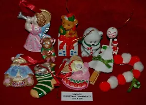 Lotto ORNAMENTI NATALIZI vintage per lo più ceramica #205 anni 80 nostalgia - Foto 1 di 7