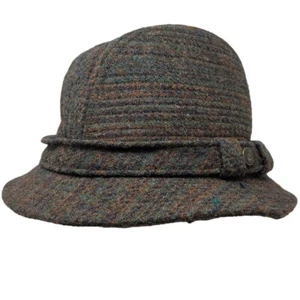 Country Gentleman Trav'ler 7 1/8 Hat Vintage Harris Tweed Wool Fedora Traveler - Picture 1 of 10