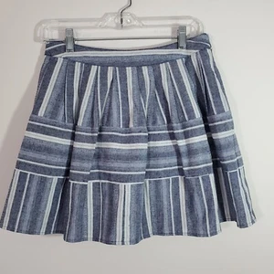 J.O.A. Falda a Rayas JOA Los Angeles Mezcla de Lino Nueva con Etiquetas Talla Mediana Boho - Imagen 1 de 8