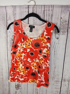 Blusa Spense Tant Top Para Mujer Mediana Floral Sin Mangas Algodón  Foto 1 de 4