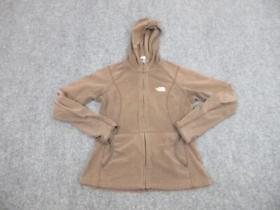 North Face Sweater Womens Small Petite Brown Full Zip Hoodie Sweatshirt Fleece - Image 1 of 4