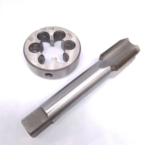 1"-14 UNS Tap and Die Set HSS Thread Tap with Round Threading Die Right Hand - Picture 1 of 4