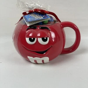 M&M Red Cup/Mug With Candy *New* 2004 - Picture 1 of 4