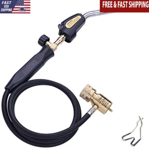 Antorcha de propano Mapp Antorcha de soldadura de gas 60" Manguera 1900°C/3600°F Accesorio de gancho de llama - Imagen 1 de 7