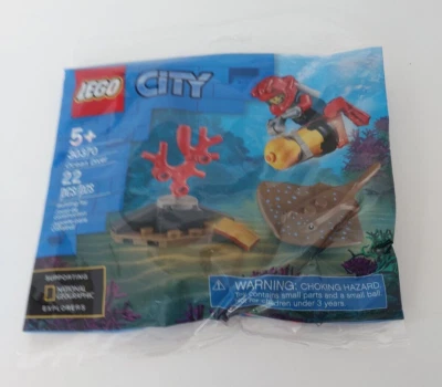 LEGO Polybags: Diver With Stingray 30370 NEW SEALED - Image 1 of 2