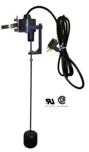 Vertical Float Switch - 10 Foot - 1" to 15" Pumping Range - N.O. - 240 VAC Plug - Picture 1 of 2