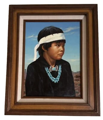 JAY SCHMIDT SR. GOLDTOOTH” NIÑO NAVAJO NATIVO AMERICANO - 1996 - ARTISTA LISTADO Foto 1 de 4