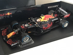 1:18 RED BULL Honda RB16B M. Verstappen 2021 Belgian GP L.E. MINICHAMPS OVP New - Picture 1 of 3