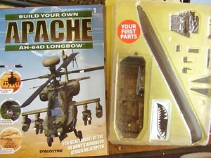 DEAGOSTINI PARTWORKS BUILD APACHE LONGBOW HELICOPTER ISSUE 1 & POSTER - Picture 1 of 4