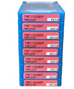 90 pcs Kyocera Carbide inserts:  TPMT110308  PV710 - Picture 1 of 2