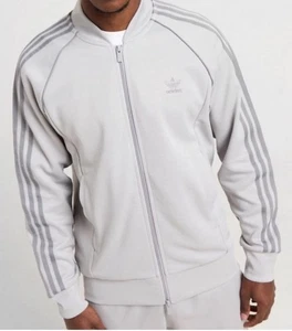 adidas ORIGINALS SUPERSTAR TREFOIL TRACK JACKET Top Men’s M JP2516 Grey Two SST - Picture 1 of 5