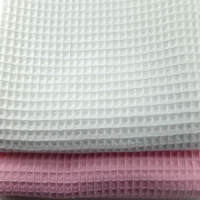 Waffelpique RESTSTÜCKE BW  weiss rosa   ÖkoTex Standard 100 / versch. Größen - Bild 1 von 2