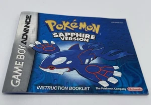 Pokemon Zaffiro Nintendo Game Boy Advance Manuale Istruzioni SOLO Libretto - Foto 1 di 4