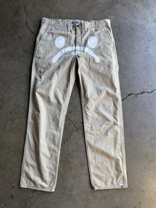 A Bathing Ape Baby Milo Face Chino Khaki Pants sz Large Khaki - Bild 1 von 4