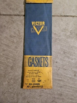 CONJUNTO DE JUNTAS COLETORAS NORS VICTOR MS15029 PARA 37-54 Chrysler Royal/DeSoto/Dodge Tk - Imagem 1 de 3