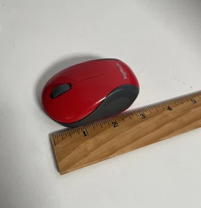 Logitech Portable Mouse M187 Mini 3” Wireless Optical Ultra RED 910-002727 Works - Picture 1 of 8