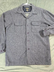 Camisa de Tabla Pendleton Para Hombres Mediana Mezcla Océano Azul Surf Solapa Bolsillos Cuello Lazo - Imagen 1 de 8
