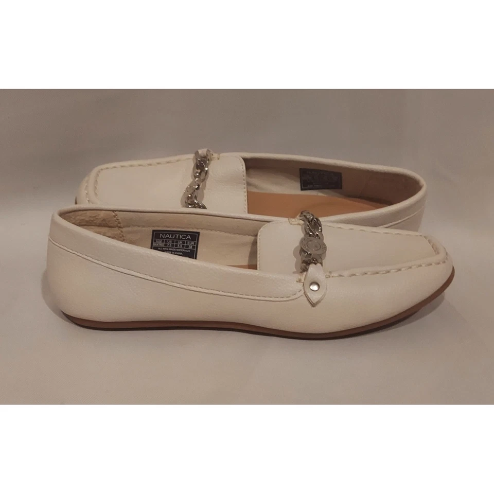 Nautica Womens Egret Chain Accented Raintree Loafers Size 7.5 - Image 1 of 4