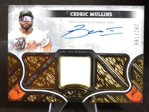 Autografo 2025 Topps Tier One Cedric Mullins Teir One Relic /199 - Foto 1 di 2
