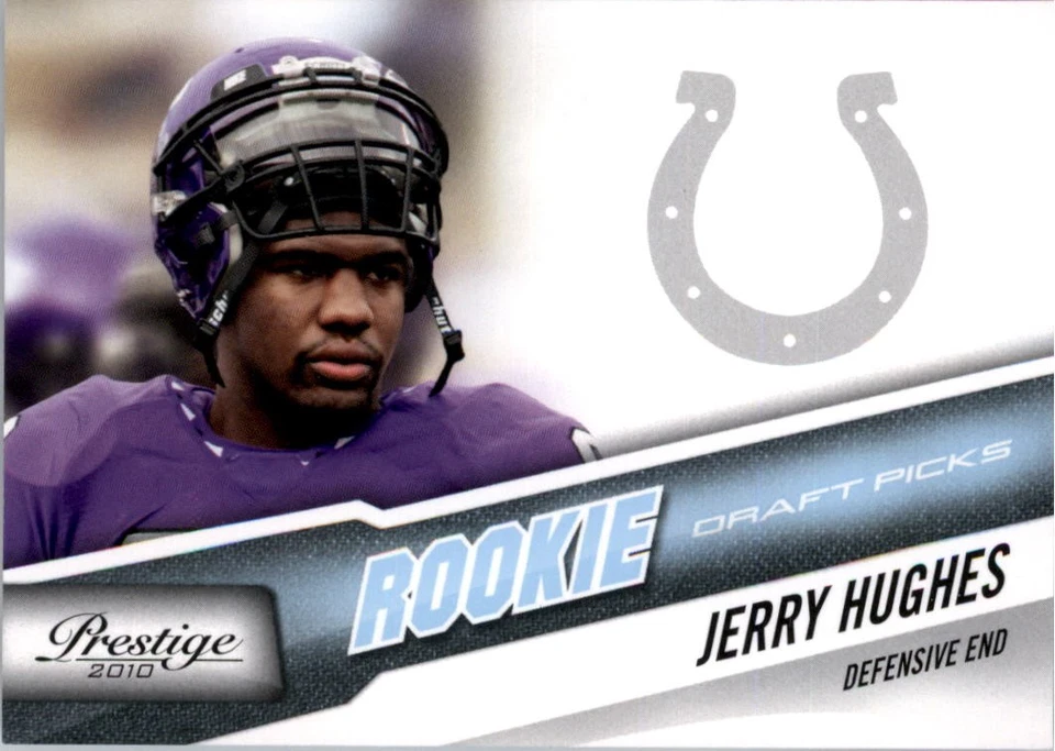 2010 Prestige Draft Picks Light Blue #254 Jerry Hughes /999 - FB - Image 1 of 2