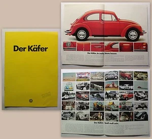 Original Werbeprospekt Broschüre Volkswagen VW Käfer 1976 Oldtimer Automobil xz - Bild 1 von 1