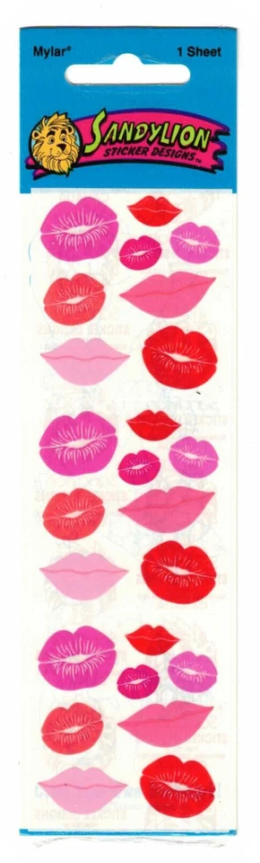 De colección Rosa Rojo Boca Labios Beso SWAK Nuevo Paquete Sandylion Álbum de Recortes Pegatinas! Foto 1 de 1