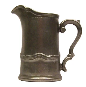 Wilton Pewter Pitcher Queen Anne Pattern Mount Joy USA 9" Tall Ice Spout Vintage - Bild 1 von 8